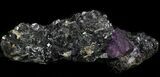 Huge Cubic Purple Fluorite on Sphalerite - Elmwood #33892-5